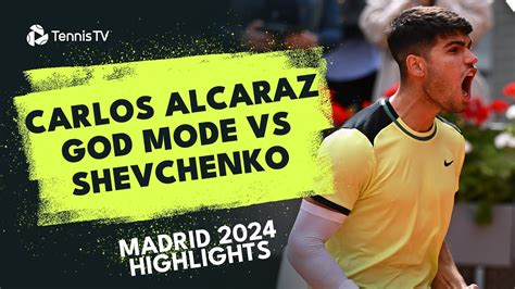 Carlos Alcaraz GOD MODE vs Shevchenko .